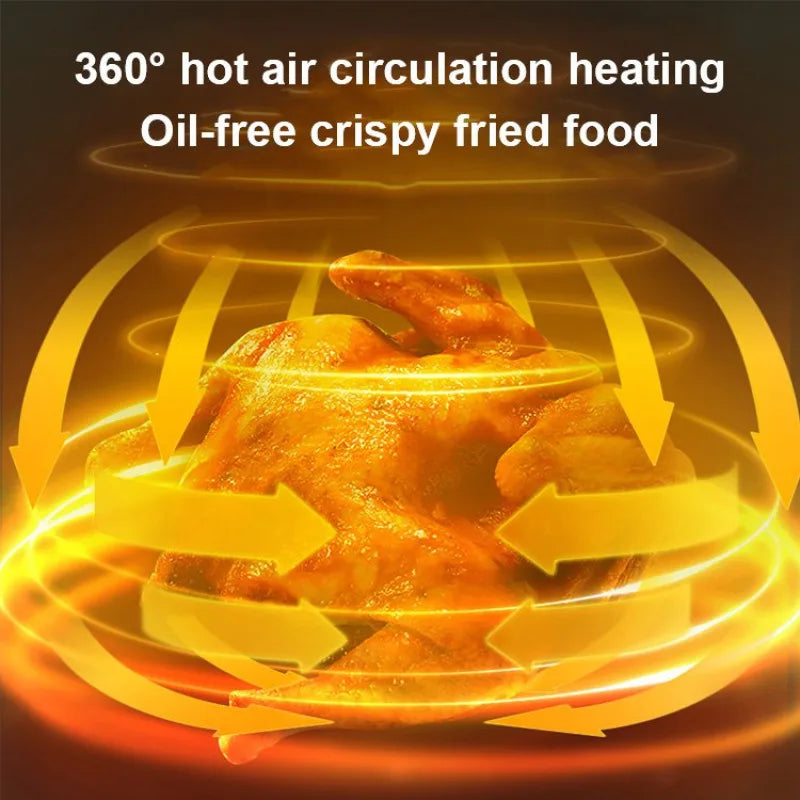 Household Intelligent Multifunctional Largecapacity Automatic Intelligent Smokeless Fryer